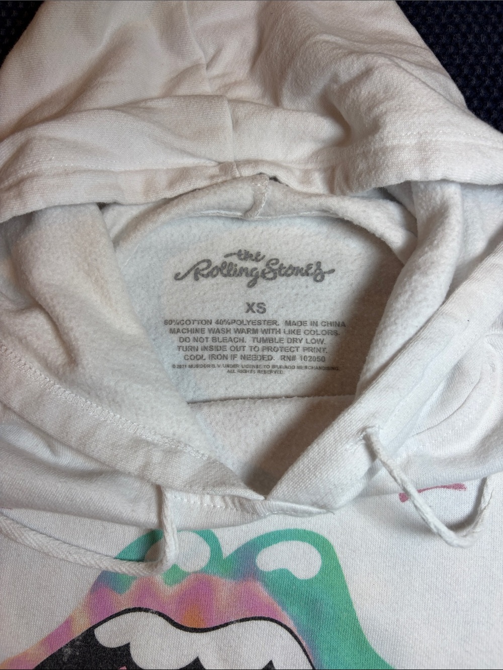 The Rolling Stones white tie dye sweatshirt - size XS - Picture 4 of 4